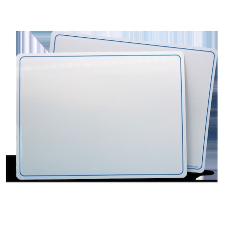 Flipside Dry Erase Learning Mat, Two-Sided Plain, 9in X 12in, 24PK 20159